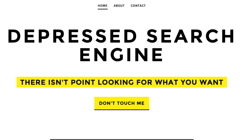 depressed search engine