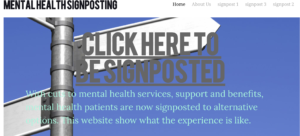 mental health signposting website 