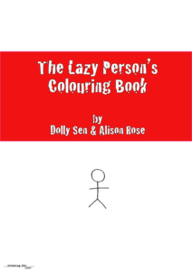 Lazy Person's Colouring Book